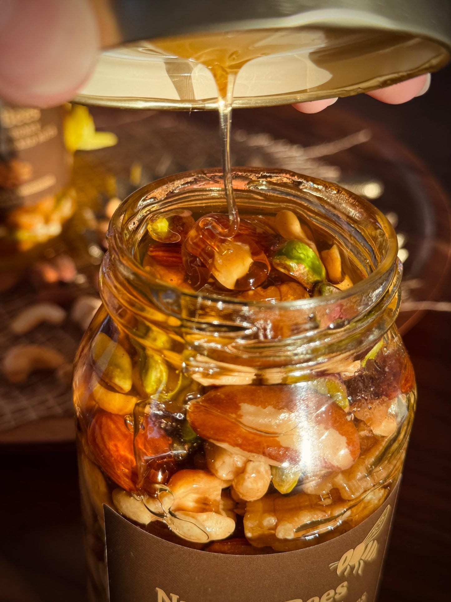 Pure Australian Honey with Premium Mixed Nuts - 550g Jar